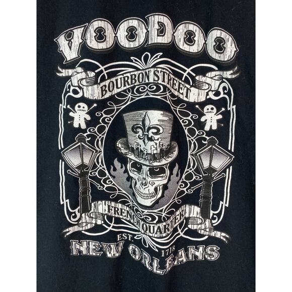 Fruit of the Loom Other - Fruit of the Loom M Black VOODOO New Orleans Bourbon Street T-Shirt